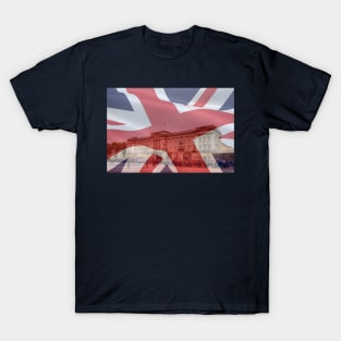 Buckingham Palace And Union Jack, London T-Shirt